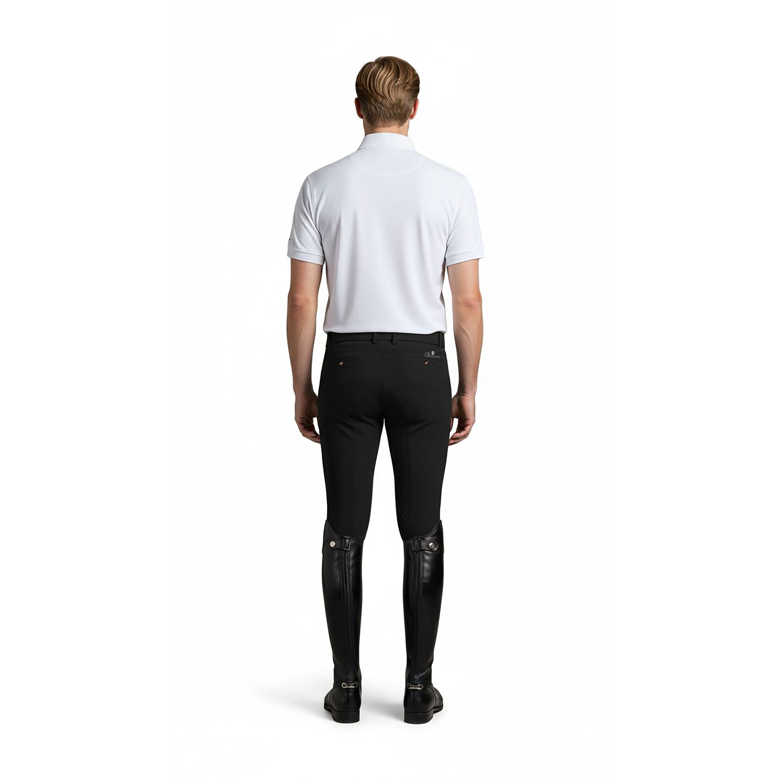 FULLERTON Mens Kneegrip Breeches Black (Jet Black)
