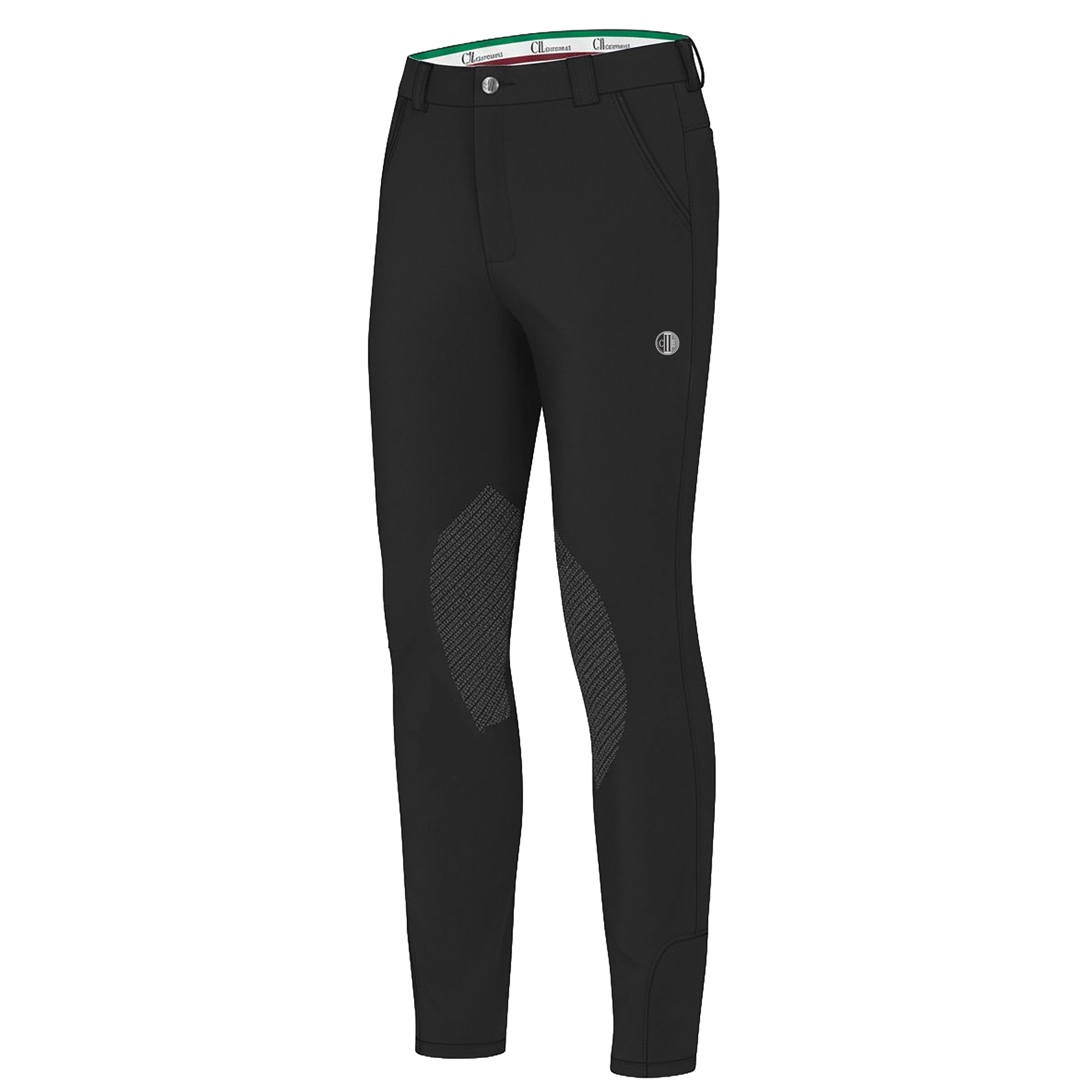 FULLERTON Mens Kneegrip Breeches Black (Jet Black)