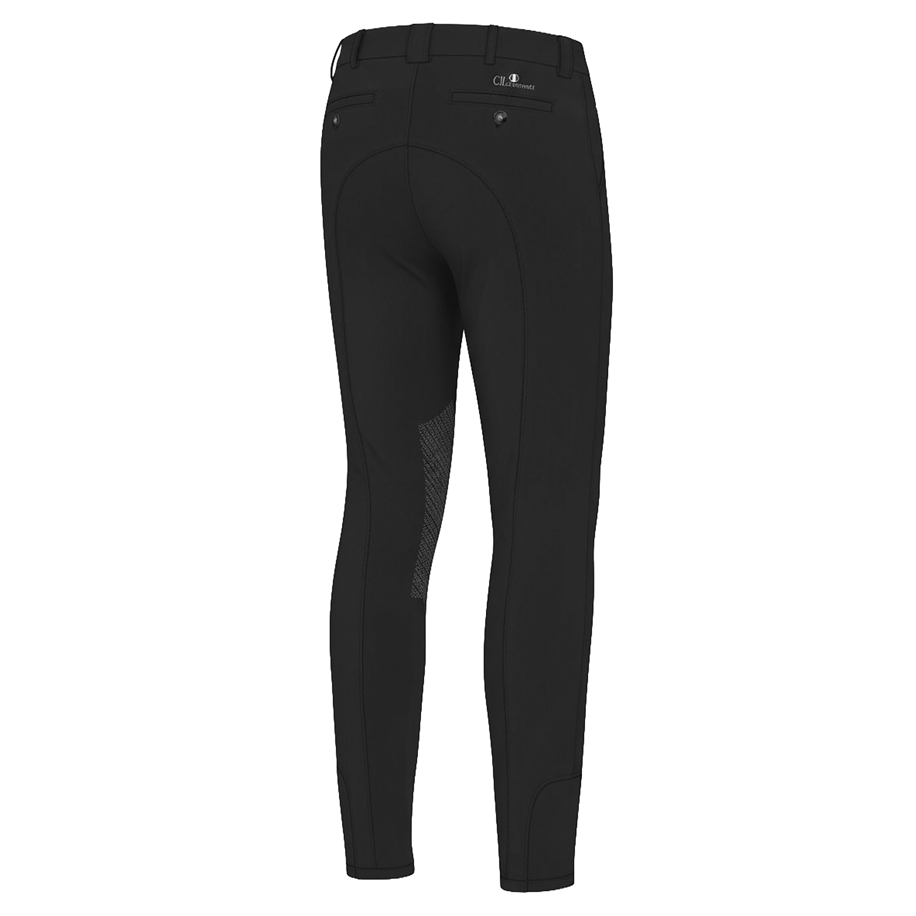 FULLERTON Mens Kneegrip Breeches Black (Jet Black)
