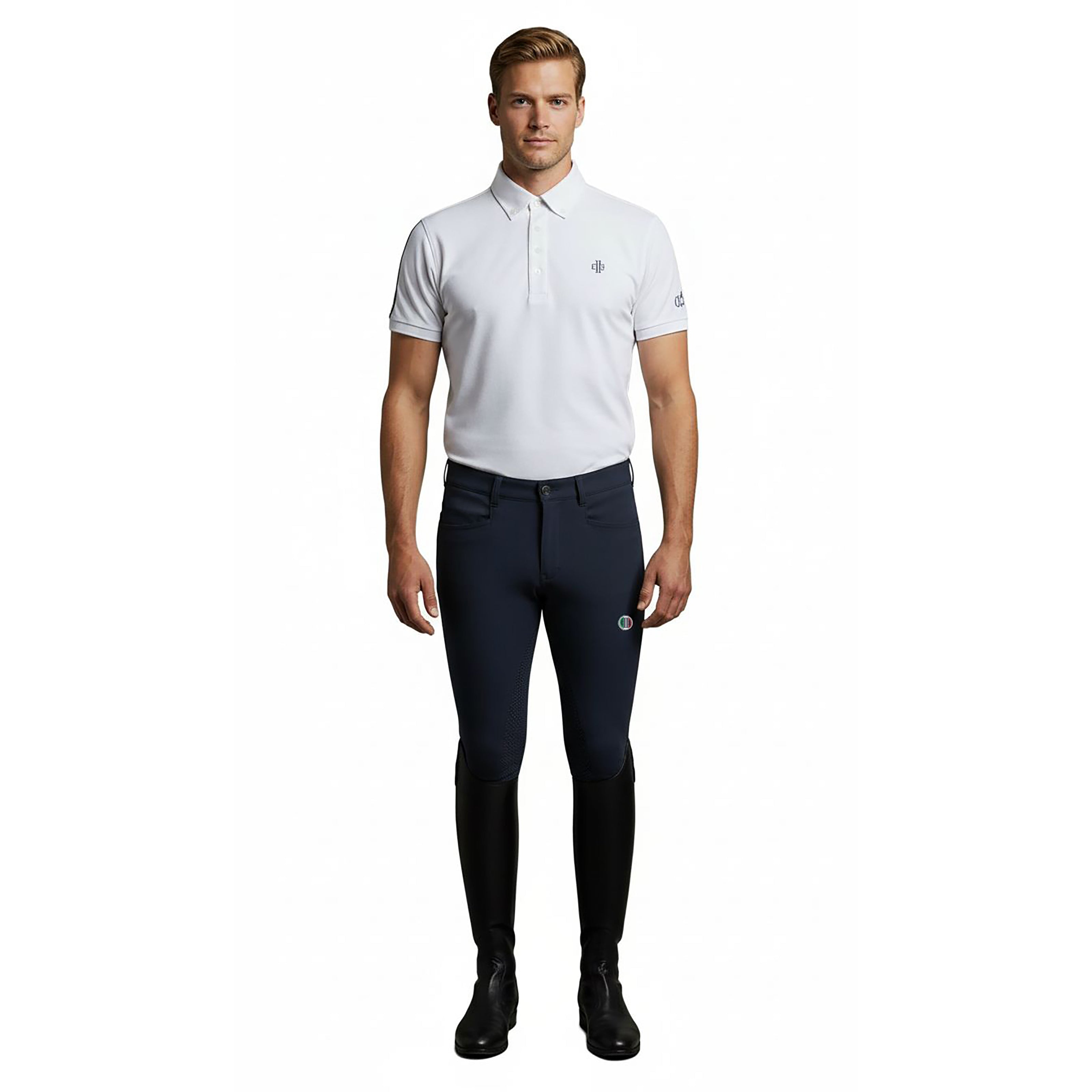 FULLERTON Mens Kneegrip Breeches Navy (Black Iris)