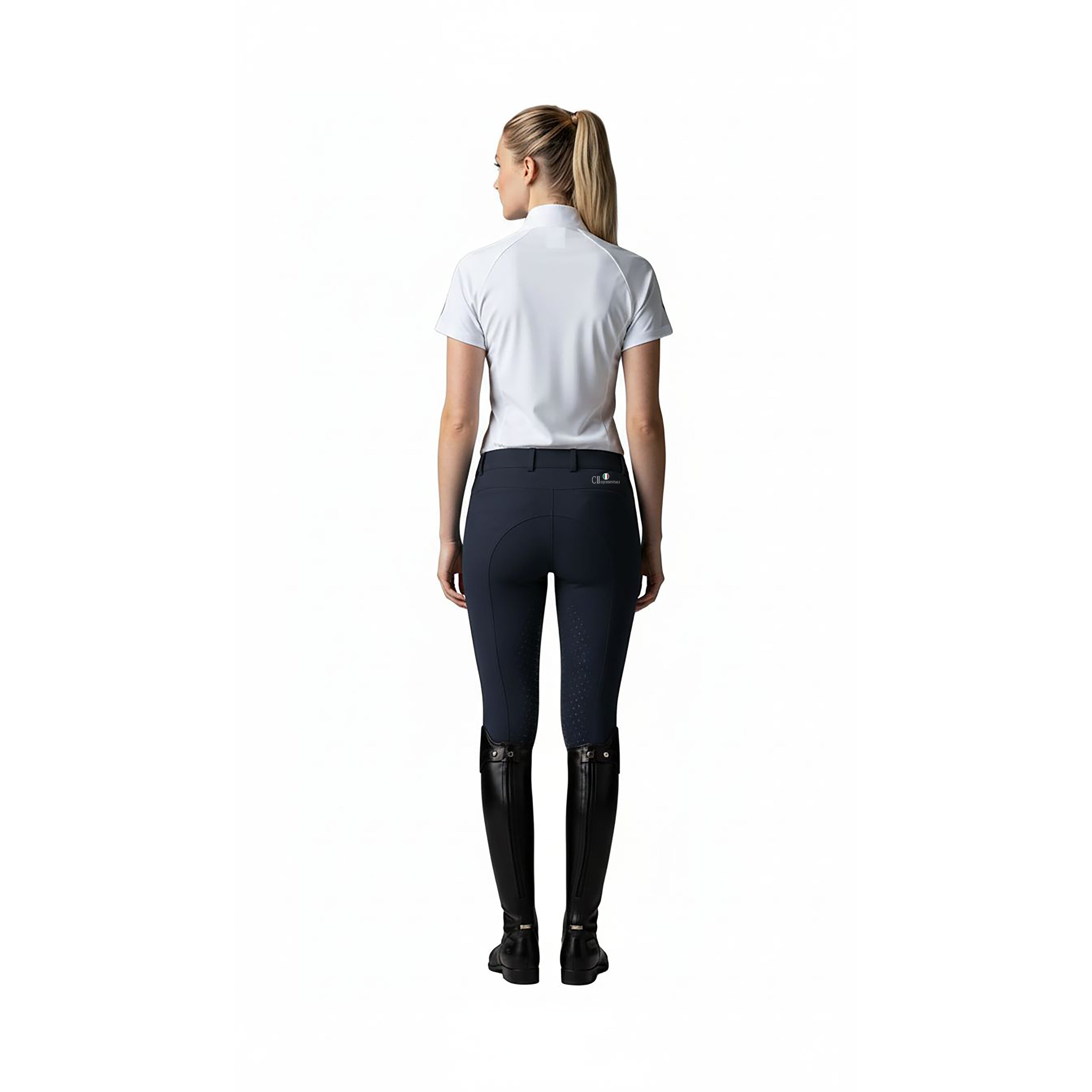 FRESNO COLOR Ladies Kneegrip Breeches Navy (Black Iris)
