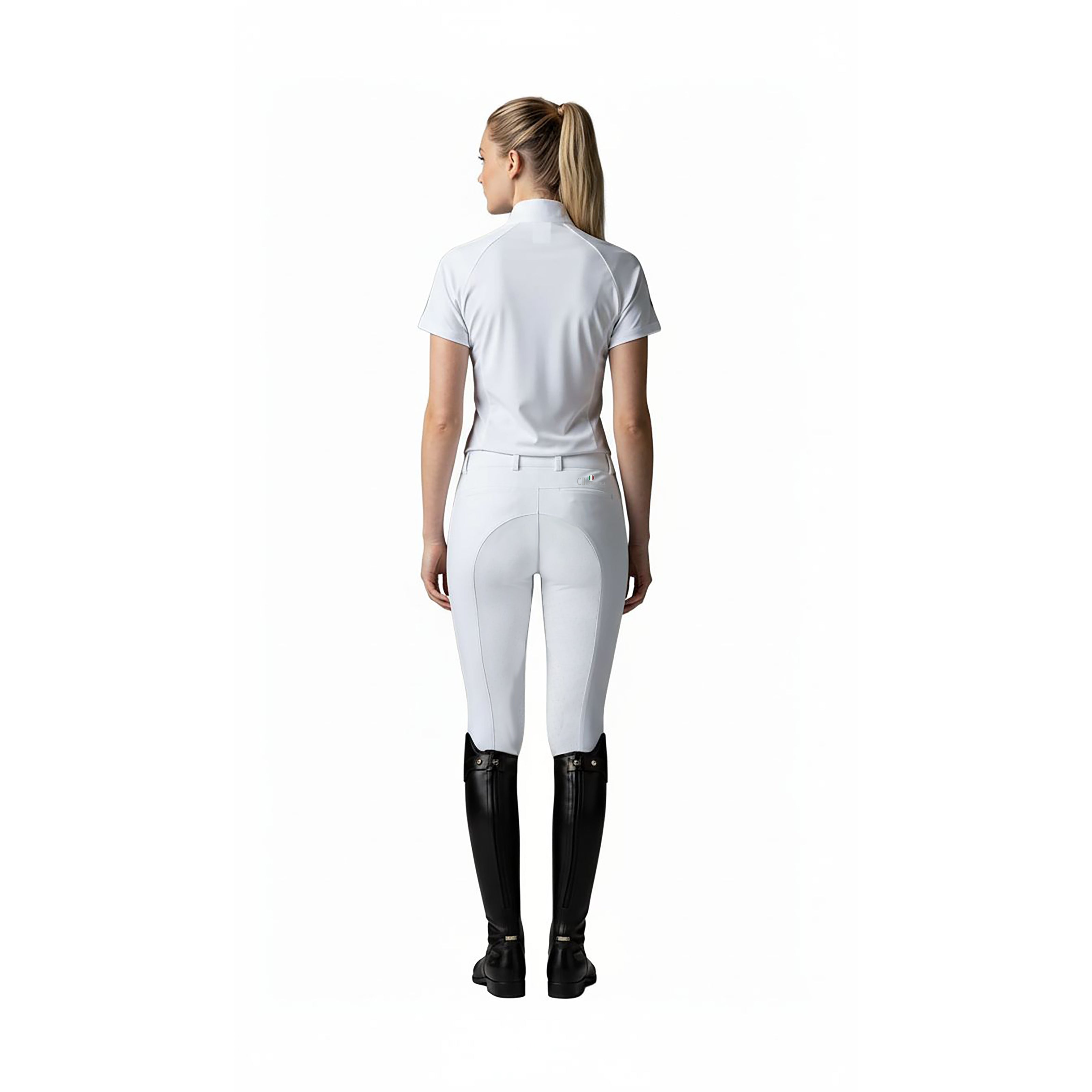 FRESNO WHITE Ladies Knee grip Breeches White (Optical White)