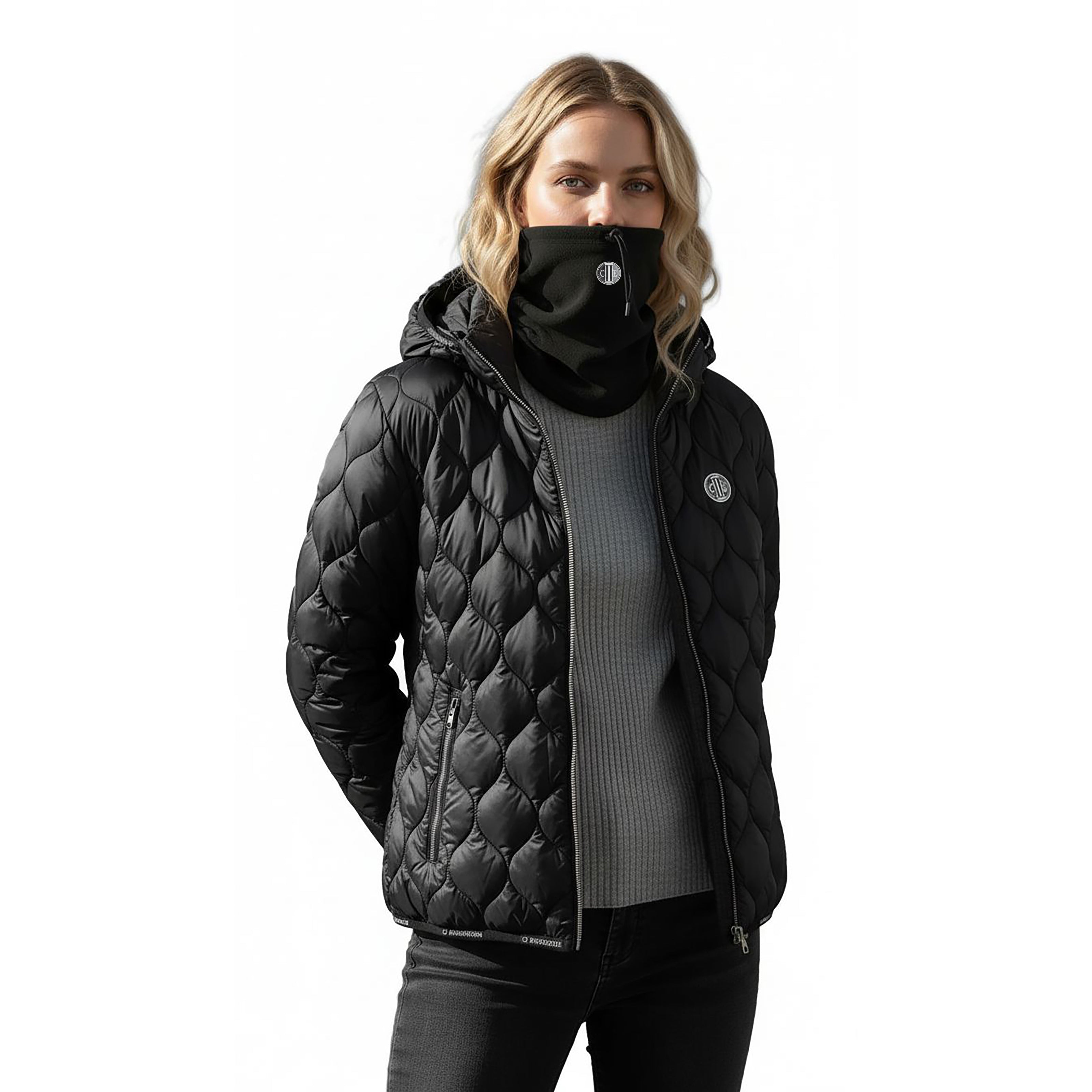 IRVINE Fleece Neck Black (Jet Black)