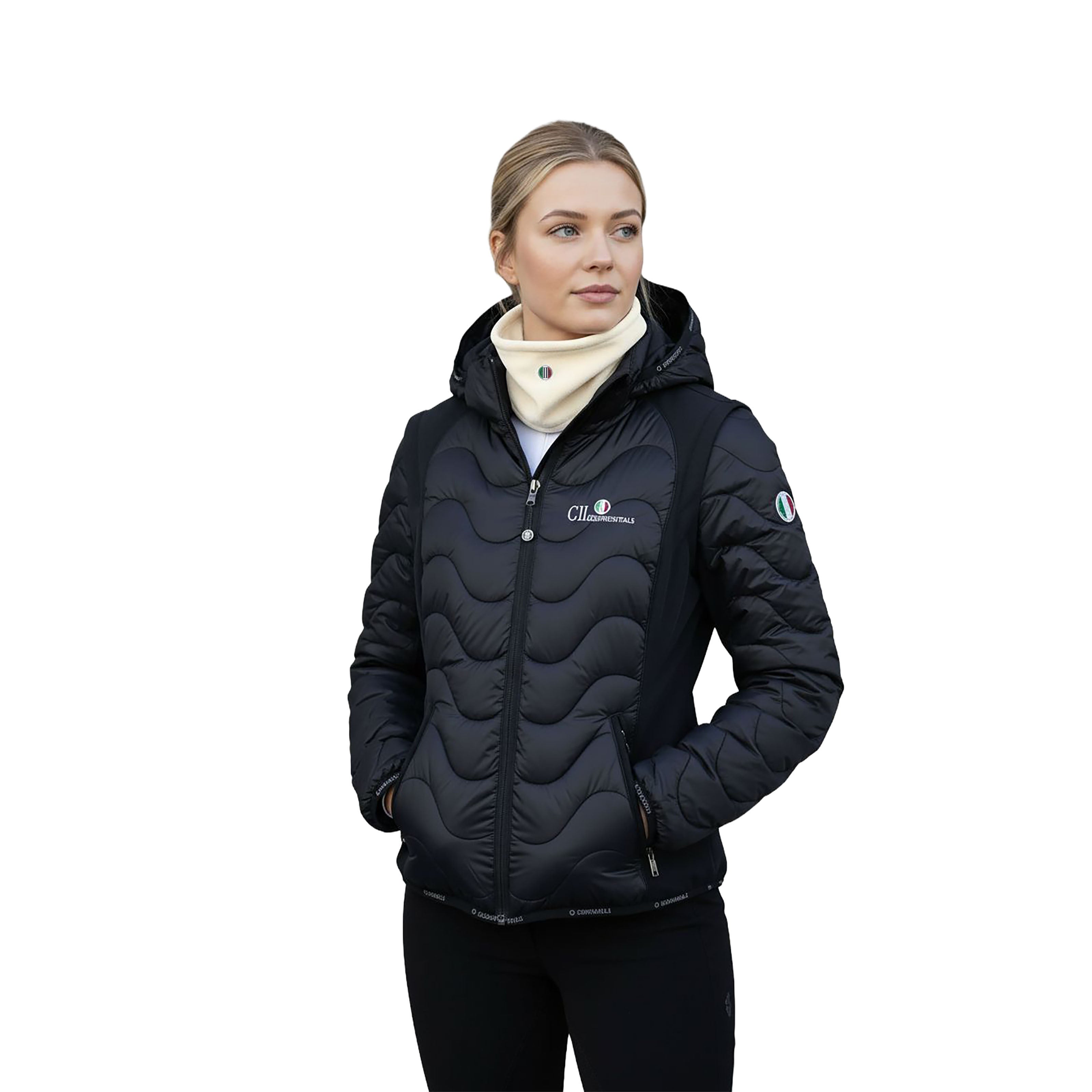 IRVINE Fleece Neck Offwhite (Snow White)