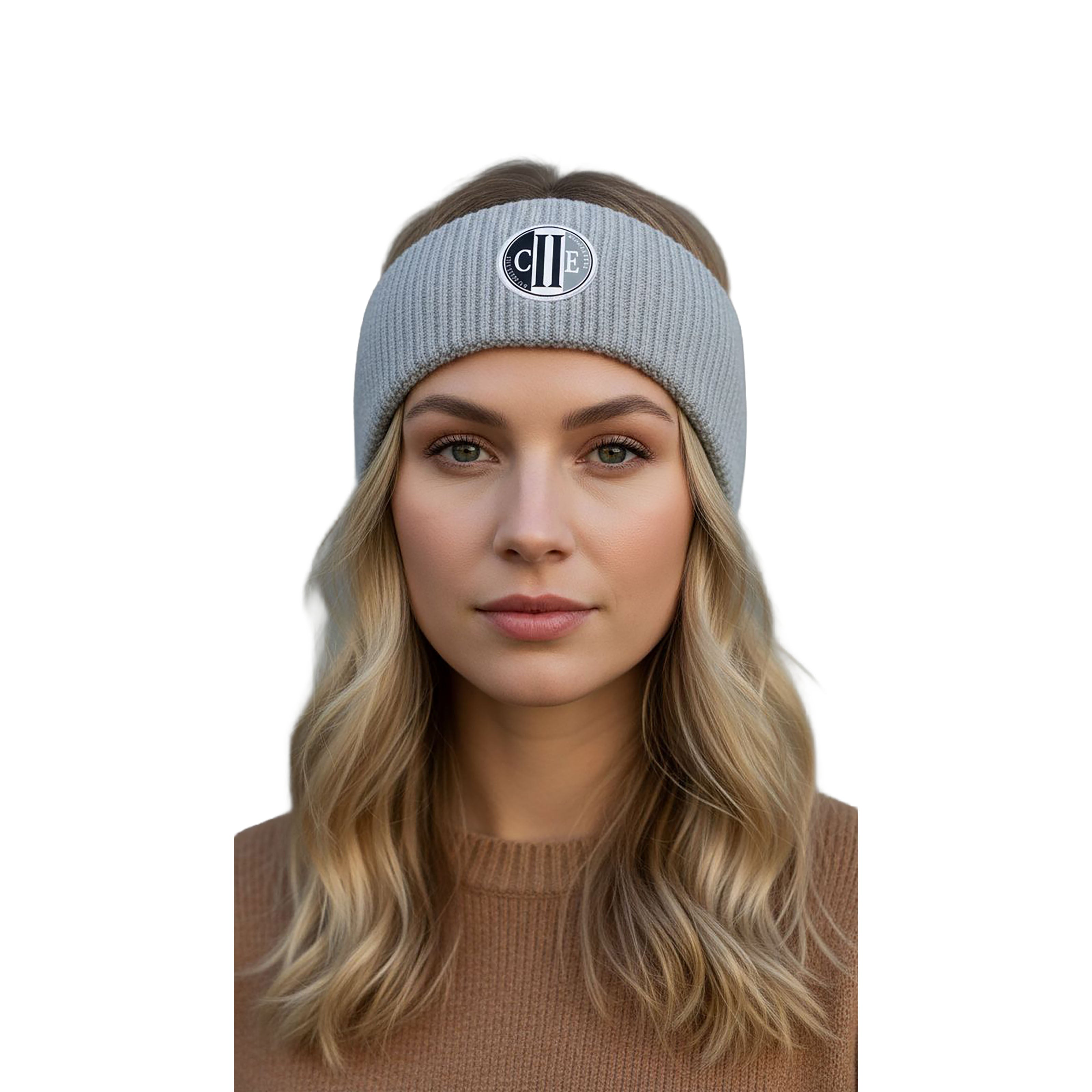TUSTIN Wool Knitted headband Grey Melange