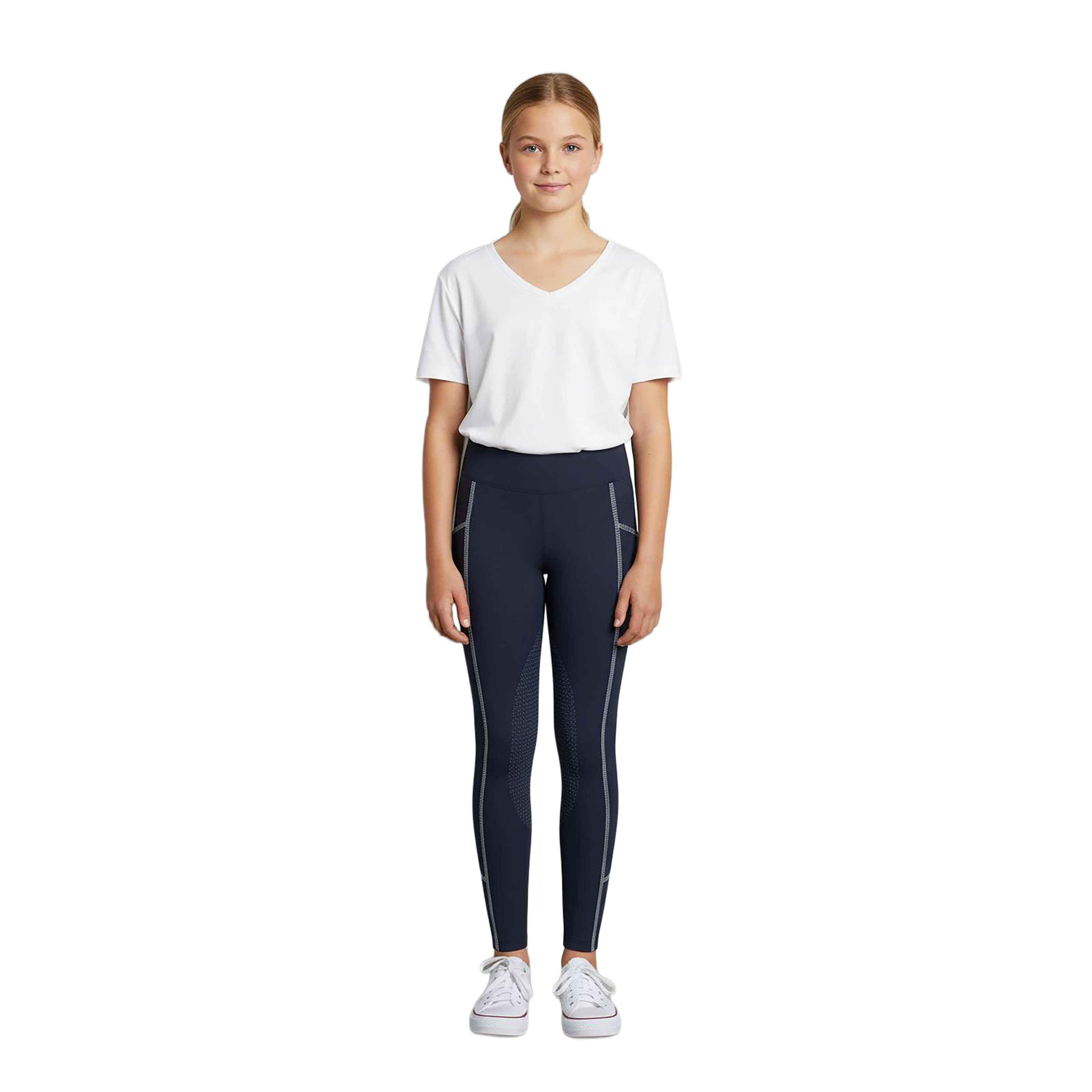 GUANDALUPE Girls Fullgrip thights Navy (Black Iris)