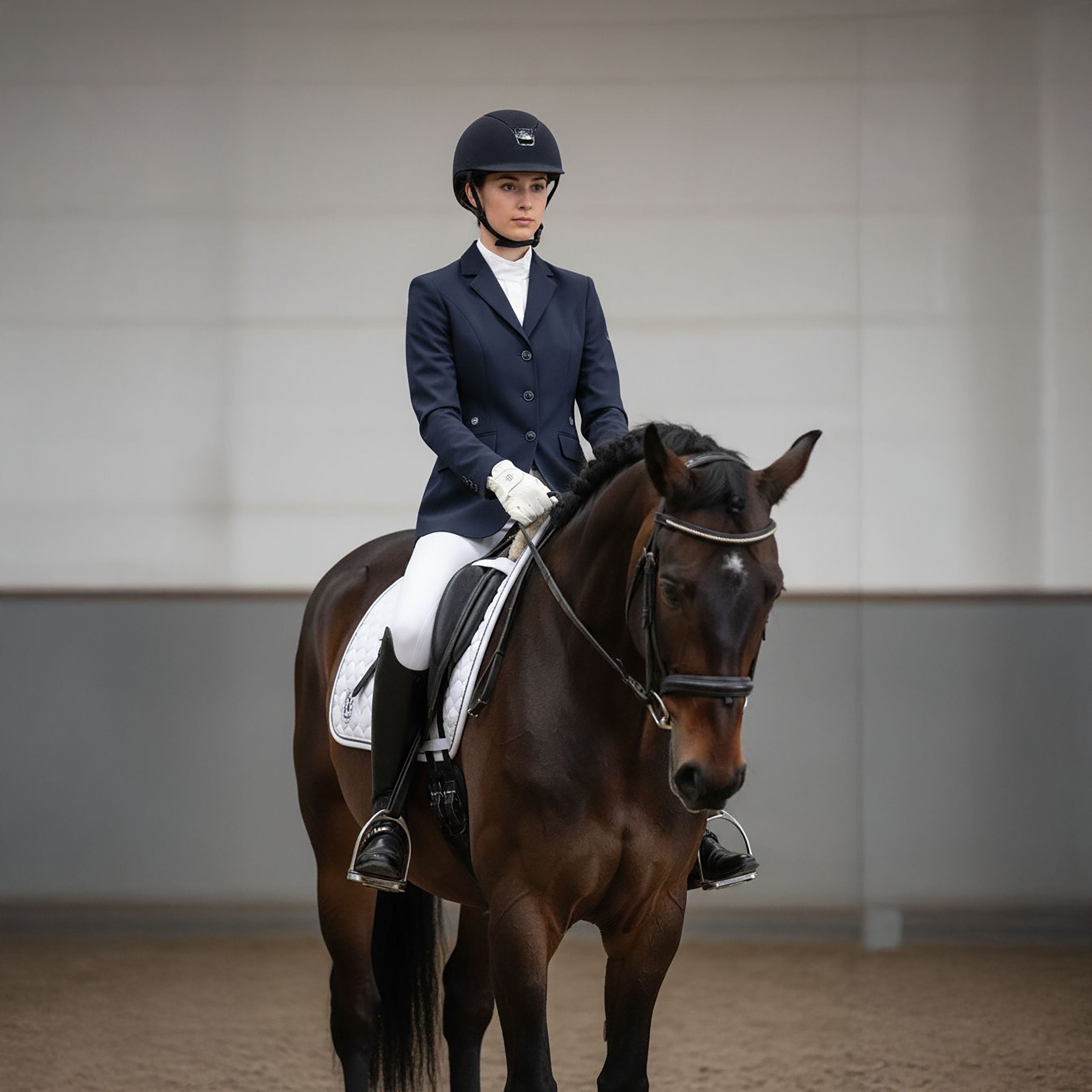 PALM SPRINGS Competition Riding Gloves White (Optical White)