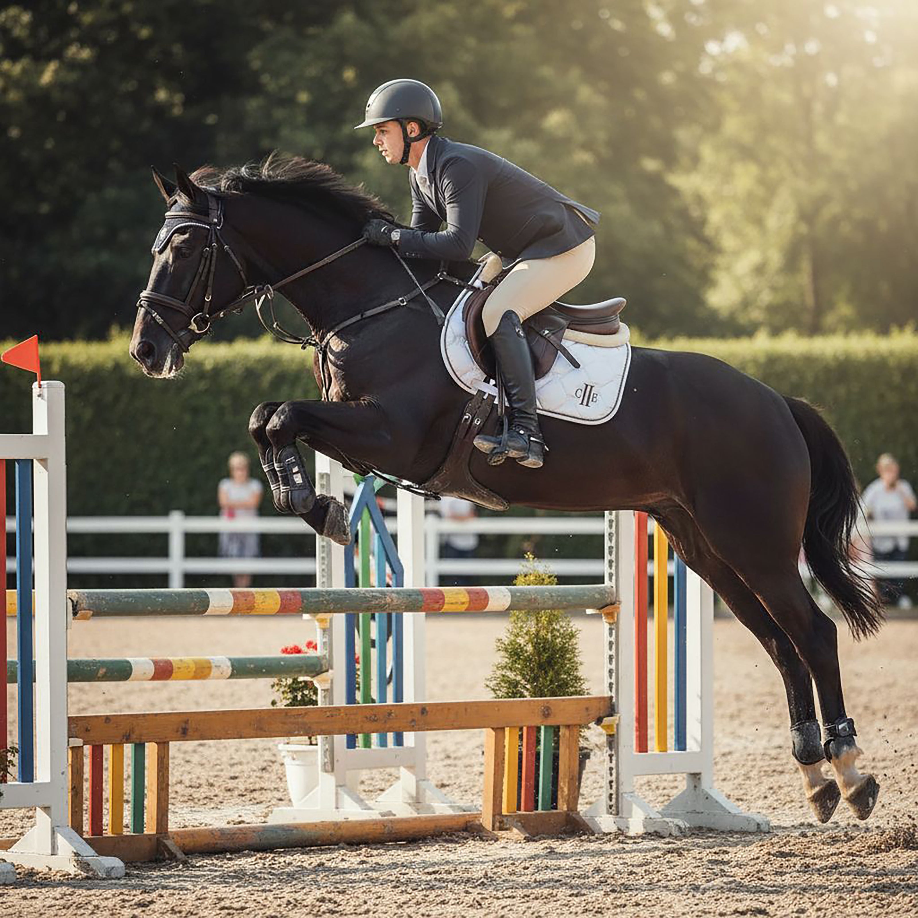 SIMI VALLEY Jumping Satin Saddlepad White (Optical White)