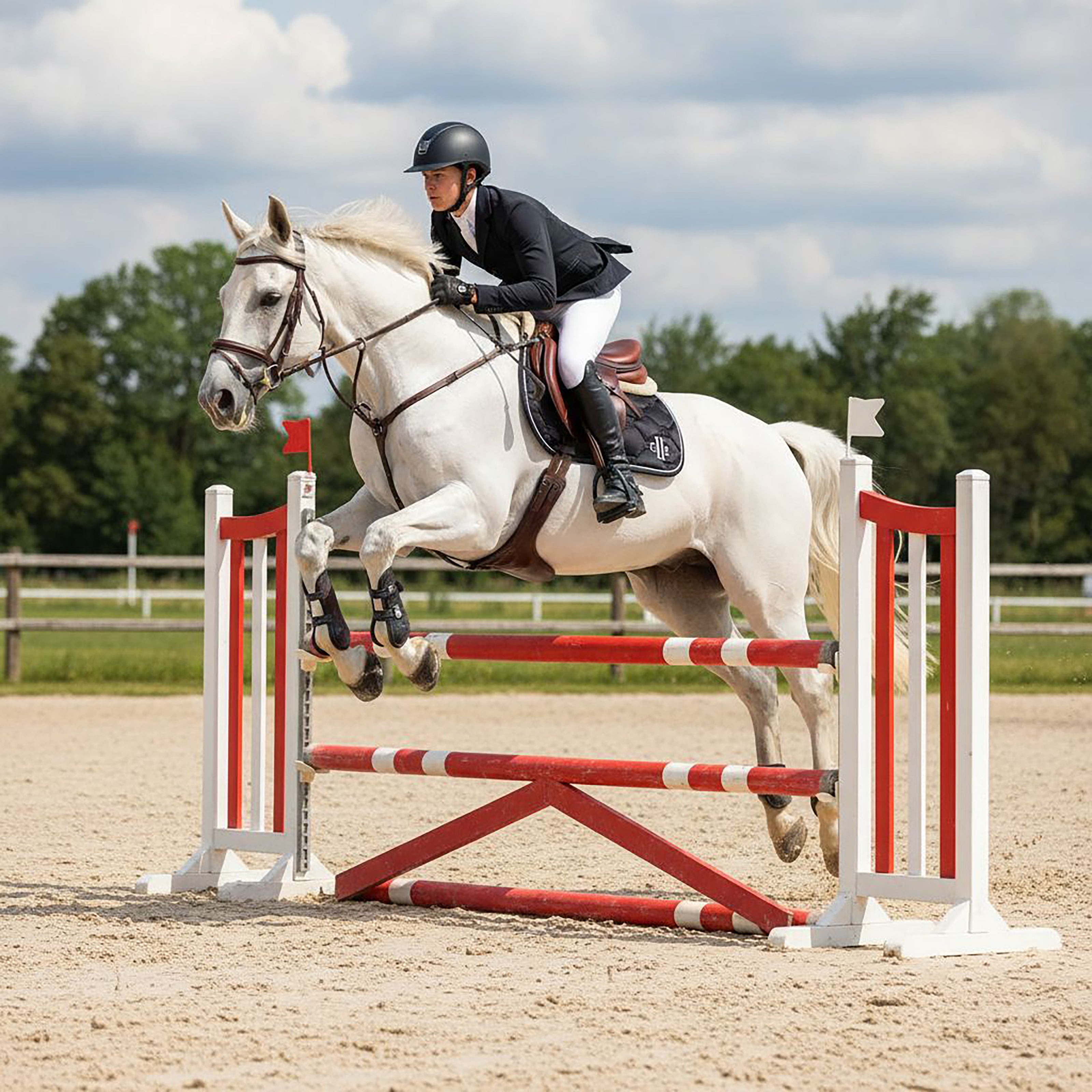 SIMI VALLEY Jumping Satin Saddlepad Black (Jet Black)