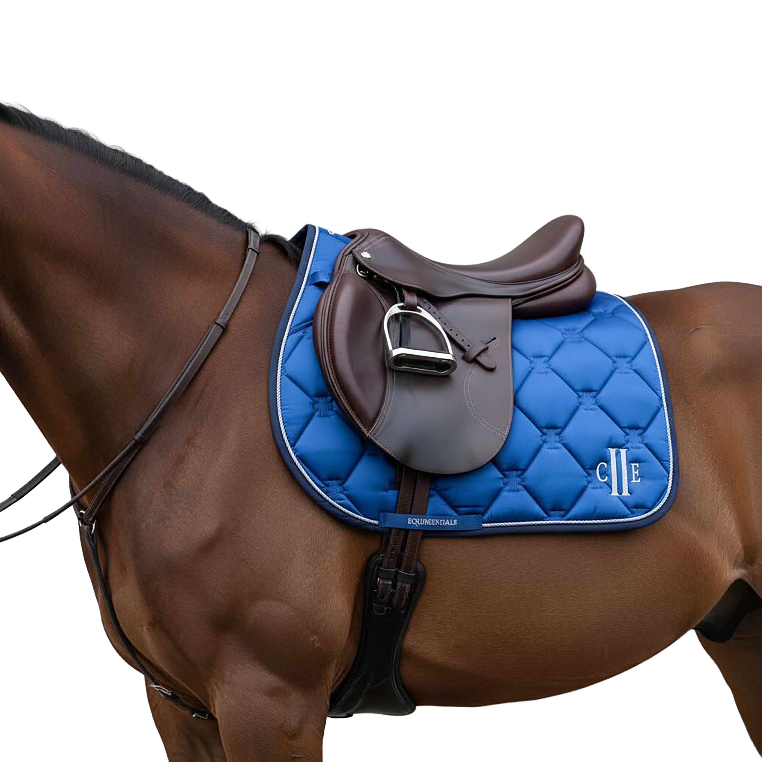 SIMI VALLEY Jumping Satin Saddlepad Italy Blue (Sky diver)
