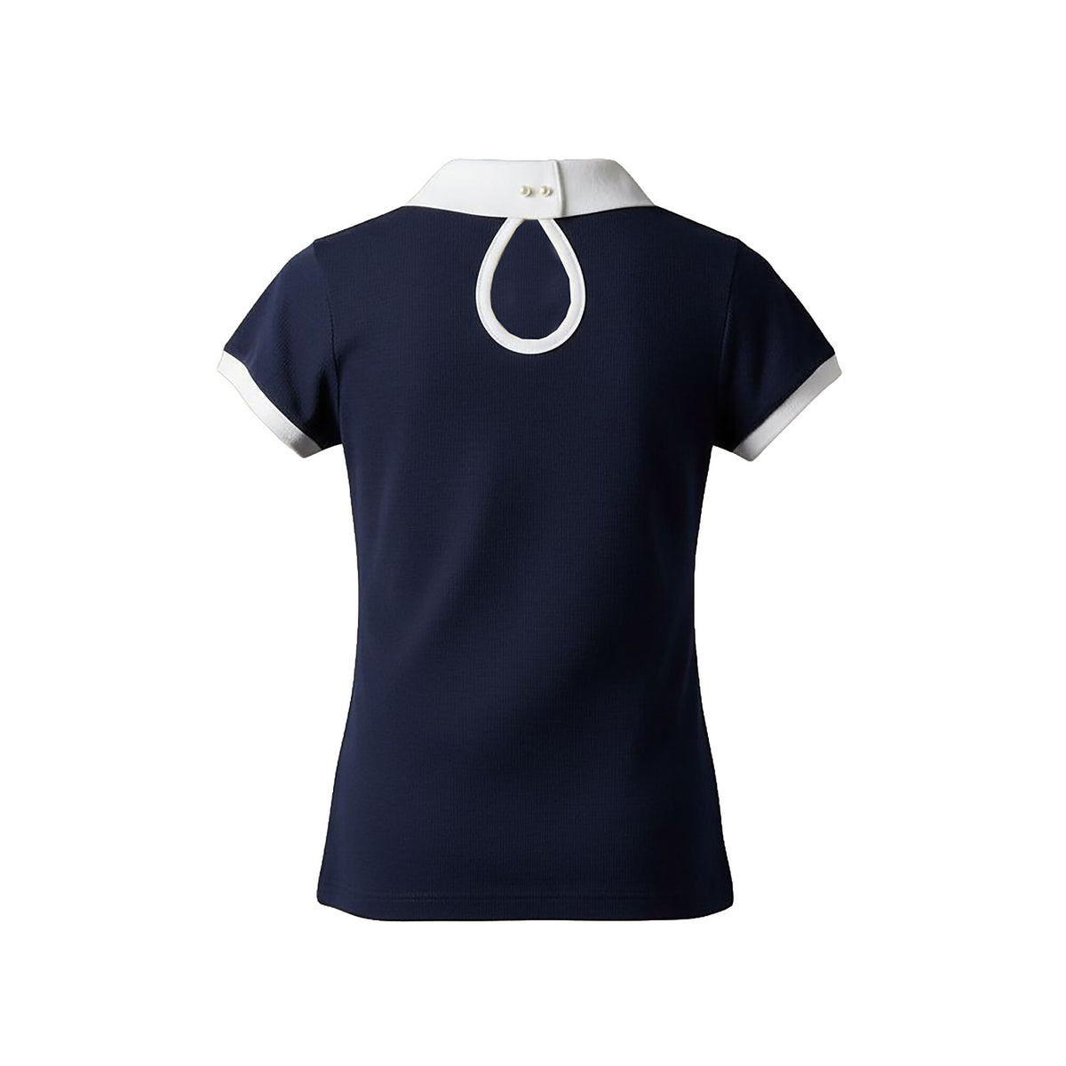 HOLBORN Ladies Showshirt SS w Shirtbreast Navy (Black Iris)
