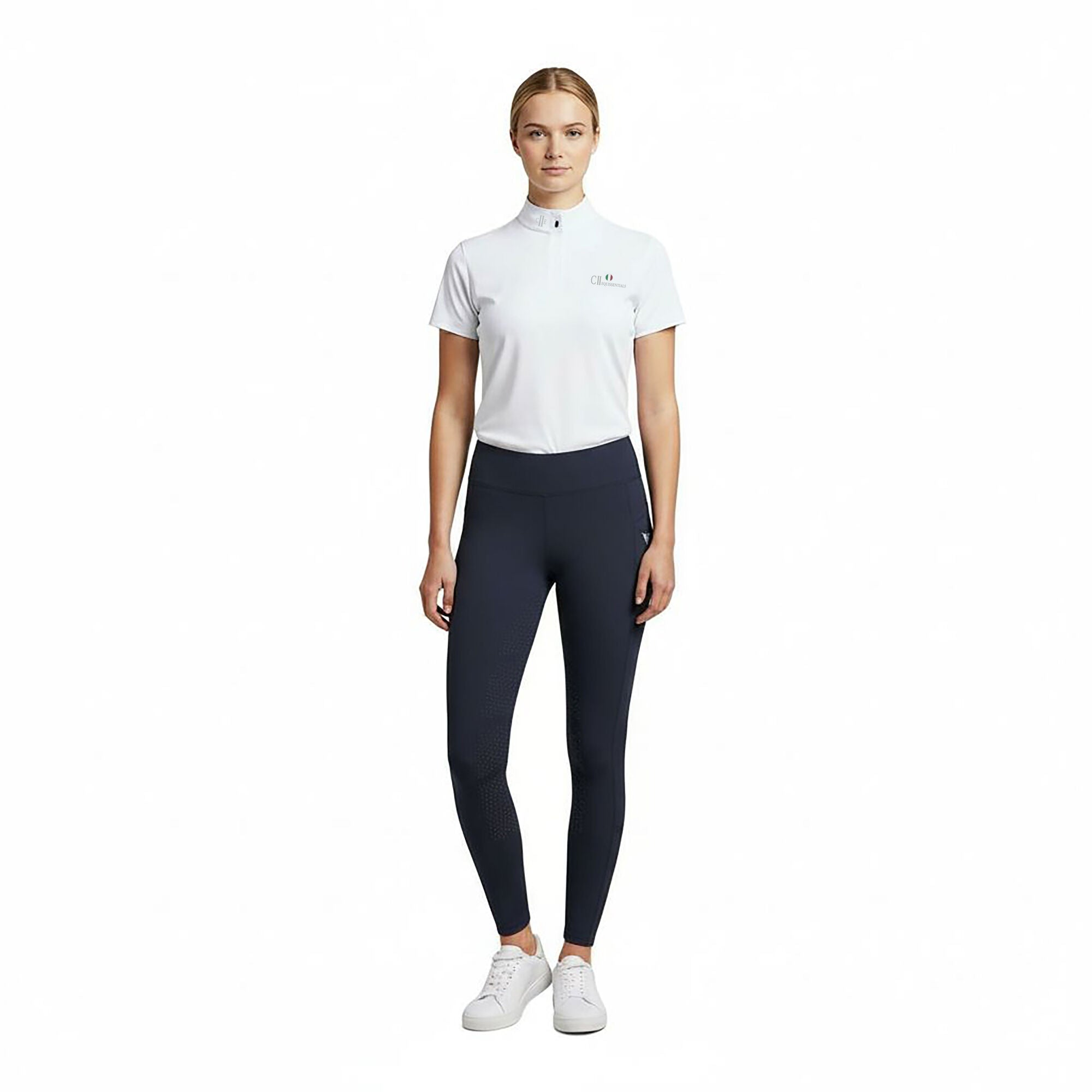WATERLOO Ladies FG Solid Riding Thights Navy (Black Iris)