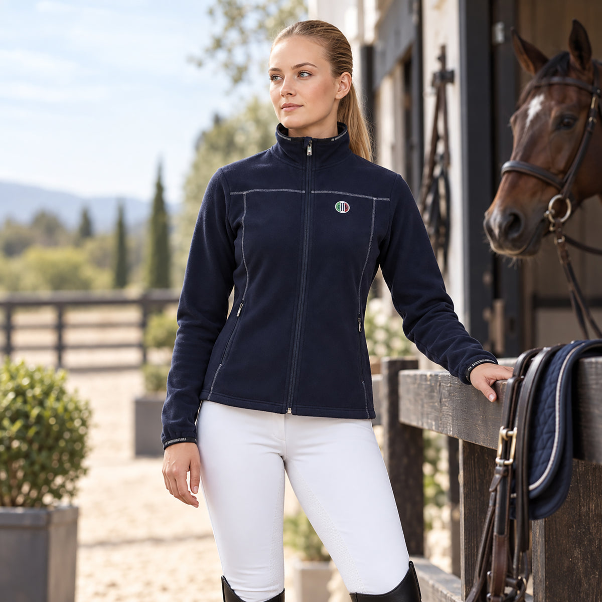 CAPISTRANO Microfleece jacket Navy (Black Iris)